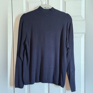 Chico’s Navy Mock Turtleneck